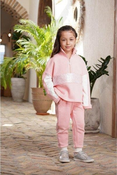 Cossy By Aqua Aqua 22457 Girl's Long Sleeve Pajama Set - pink