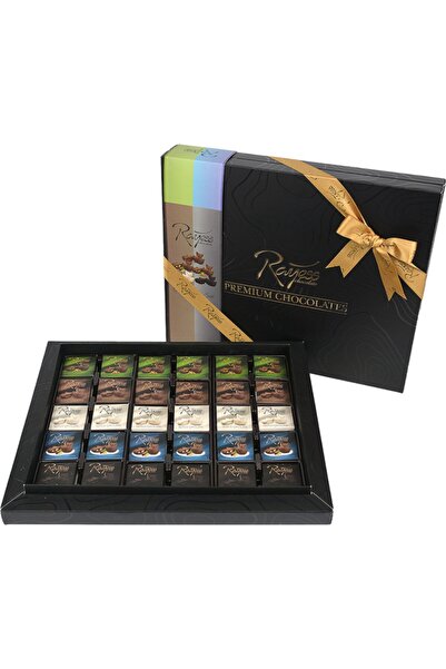 Rayess Çikolata Premium Black Kutulu Yaprak Çikolata Mix 240 Gr
