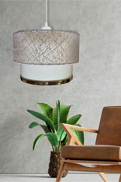 EvLight Deco Pasta Lace Gold Pendant Lamp Chandelier