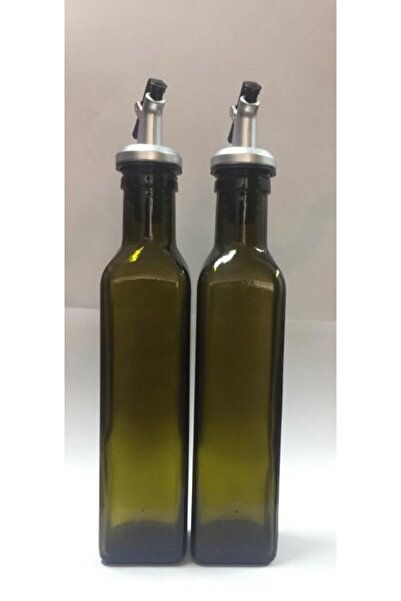 Şişecam 250 Cc Akıtıcılı Maraska Cam Yağ Sirke Ve Sos Şişesi-2'li Takım