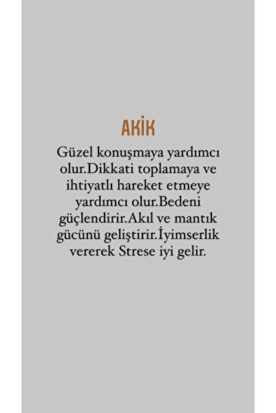 ALYA BUTİK Cevşenli-doğal Taşlı Öğrenci Kolyesi