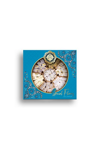 MEŞHUR SAFRANBOLU LOKUMCUSU 500 Gr. Mixed Crystal Turkish Delight Box