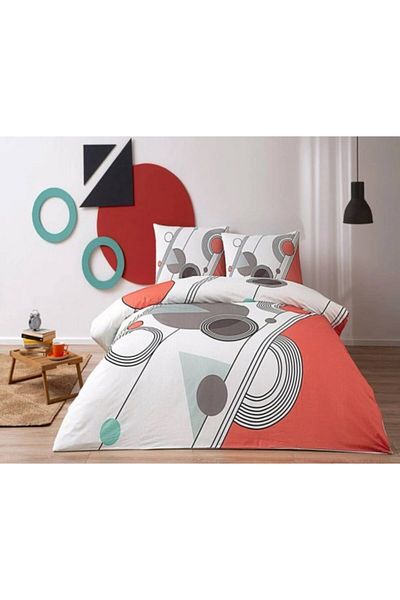 Taç New Season Young Fashion Single Duvet Cover Set - Felix - Red