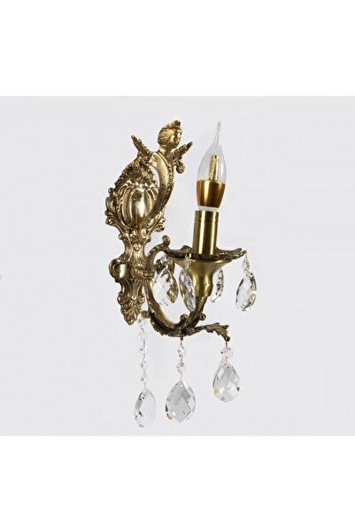 Mutlu Aplik Döküm 1 Li Antik Melekli Eskitme