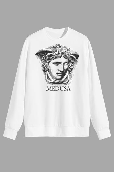 perseusshopping Міфологія Медуза Біла футболка з принтом