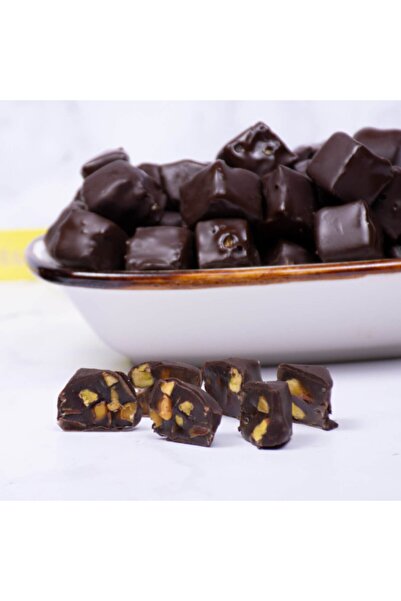 Genel Markalar Çikolata Kaplamalı Çifte Kavrulmuş Antep Fıstıklı Lokum 500gr.