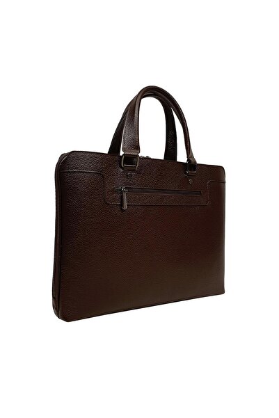 GENTE Genuine Leather Unisex Laptop & Briefcase Brown Gn071950drl