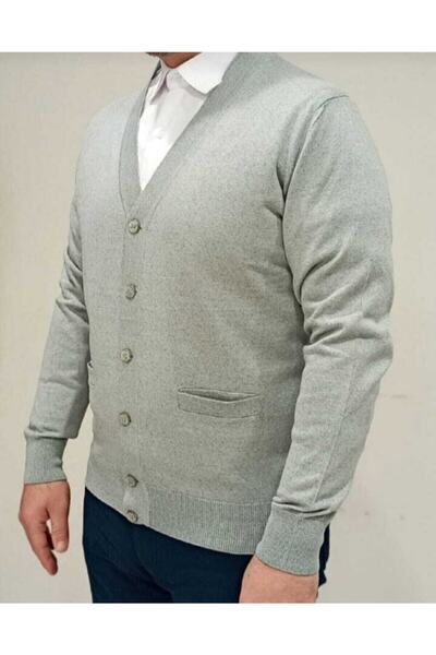 güncüoğlu Thin Wool Buttoned Pocket Knitwear Men's Cardigan