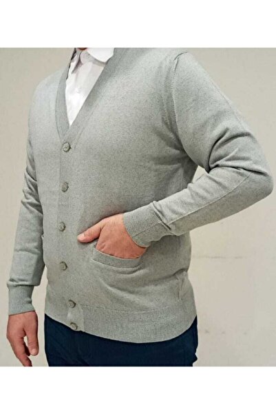 güncüoğlu Thin Wool Buttoned Pocket Knitwear Men's Cardigan