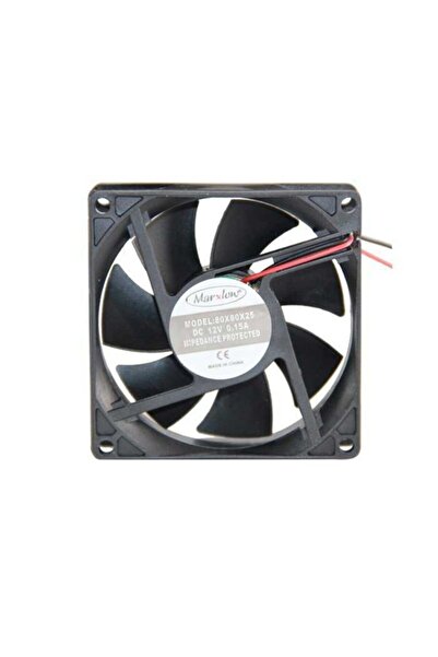 Marxlow 80x80x25mm 12V DC 2 Pin مروحة بلاستيكية