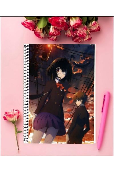 animeandyourworld Another Anime Notebook 1 Piece Special Design A4 Size 21*29 Cm Wired Striped Notebook