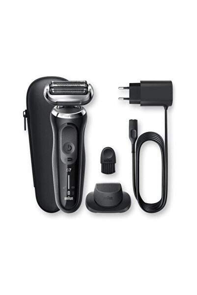 Braun 7 Serisi N1200s Islak/kuru Kullanım Kablosuz Tıraş Makinesi Siyah/gümüş