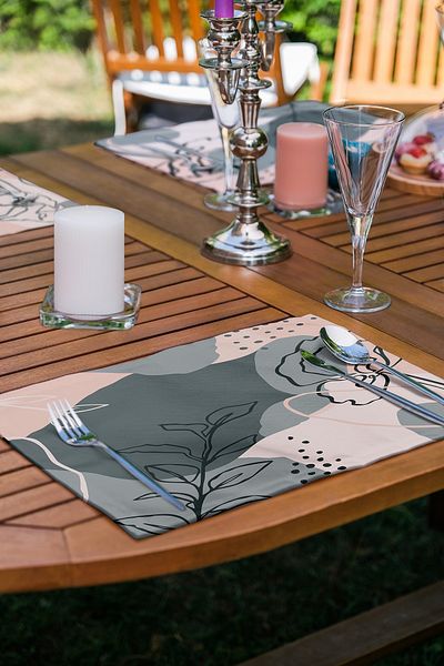 Realhomes Set de serviciu american pentru desen de trandafir de culoare crem, 6 piese
