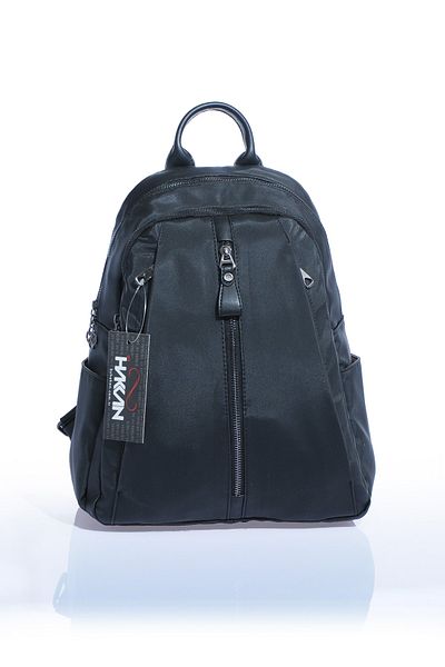 By Hakan Mega-604 Women's Satin Backpack Black