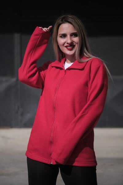 arz offeresteem Women's Zippered Fleece Jacket