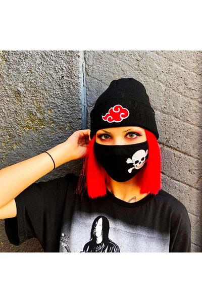 Köstebek Daily Anime Naruto Shippuden: Akatsuki Clouds Gray Beret