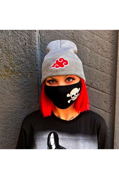 Köstebek Daily Anime Naruto Shippuden: Akatsuki Clouds Gray Beret