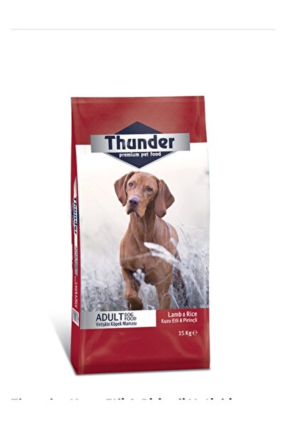 Thunder Kuzulu Ve Pirinçli Yetişkin Köpek Maması 15 Kg