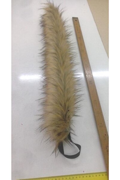 kurkyaka Çocuk Kürk Kapşon Kenarı Eni 10 Cm Boyu 45 Cm