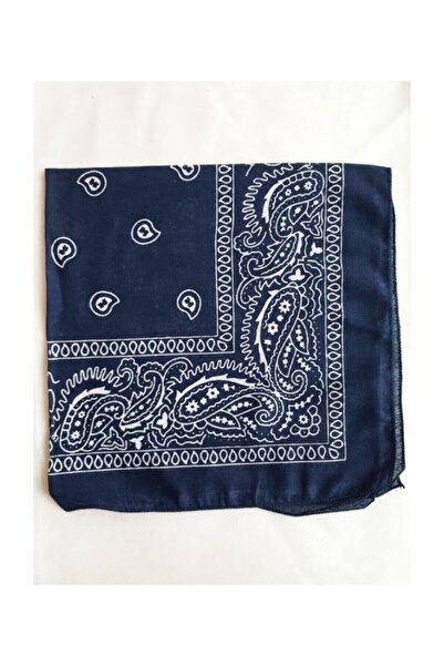 Shopiolog Μπαντάνα με έθνικ σχέδιο από 100% βαμβάκι Navy Blue