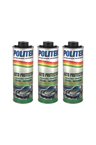Politek Araç Altı Kaplama Pütür Siyah (3 Adet)