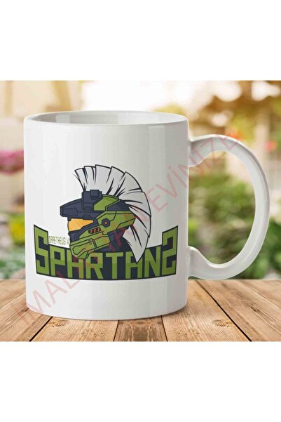 ART HEDİYE كوب Draetheus 5 Spartans Halo مطبوع على الجانبين