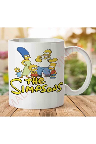 ART HEDİYE كوب سيمبسون فاميلي مطبوع على الجانبين