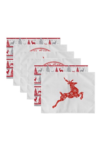 Realhomes 6-Piece Deer New Year Themed Special Design American Service Set