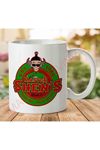 ART HEDİYE كوب كران ماستر مارتيال آرتس دوجو مطبوع على الجانبين