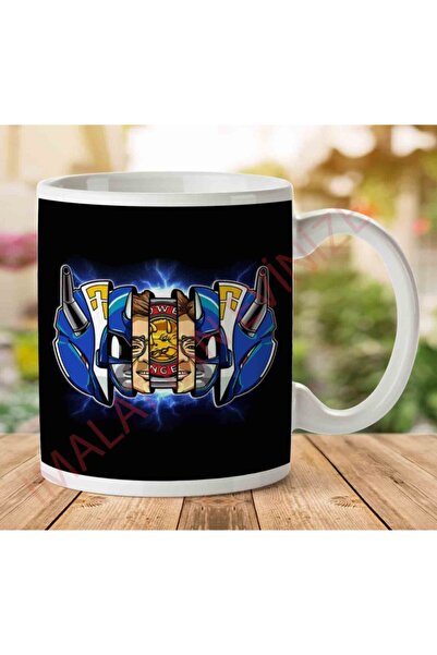 ART HEDİYE كوب بلو رينجر باور رينجرز مطبوع على الجانبين