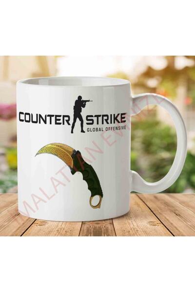 ART HEDİYE 1-954 سكين CSGO كوب مطبوع على الجانبين