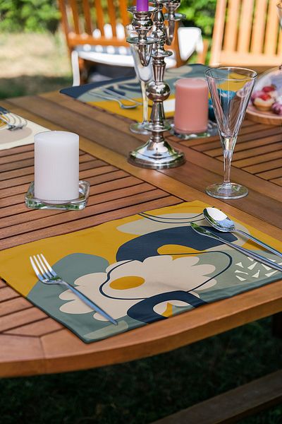 Realhomes Set de 6 bucăți cu design floral de culoare pastel