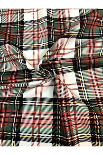 SUZANİ Ekose Desenli Dijital Baskılı Kumaş Kms-1379