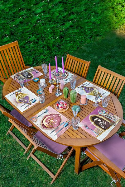 Realhomes 6-Piece Special Design American Service Set with Religious Motifs