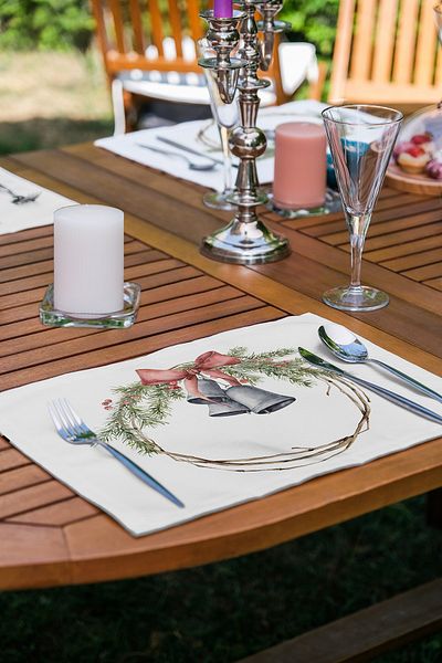 Realhomes 6-Piece Special Design New Year Themed American Service Set