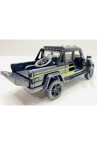 toysandmore باب السيارة المعدني بيك اب موديل باب صندوق السيارة يفتح 12 سم باللون الأسود
