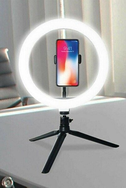 Buffer 10inç 26cm Youtube Instagram Tiktok Selfie Stüdyo Video Fotoğraf Ring Light Tripod Led Halka Işık
