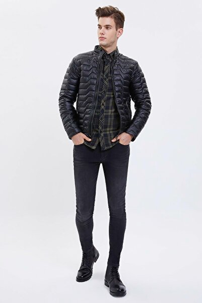 Loft Siyah Slim Fit Erkek Mont Lf 2021685 M Pum