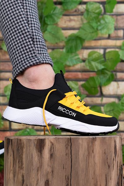 Riccon Μαύρο Κίτρινο Unisex Sneaker