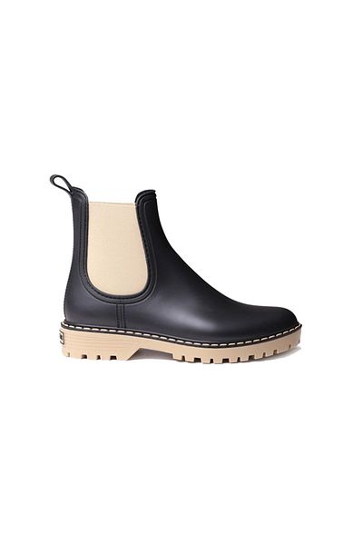 Toni Pons Γυναικείες μαύρες μπότες βροχής Cavour Ankle Boot Water Beige