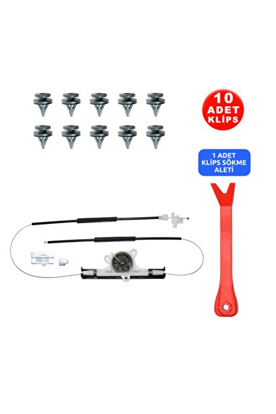 Star Klips Renault Megane 1 1996-2003 7700834347 Sol Ön Cam Kriko Tamir Seti ...
