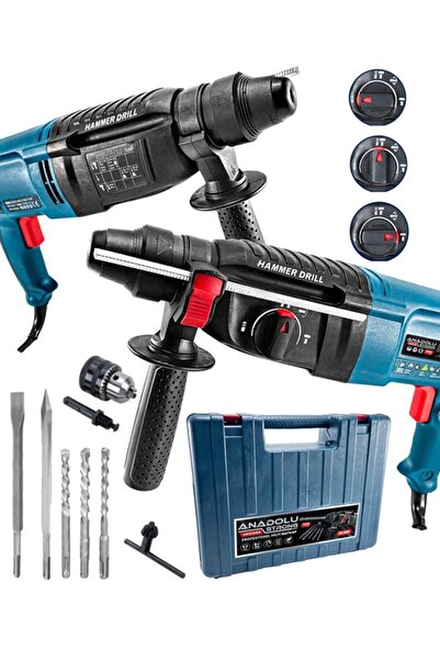 Anadolu Strong Ans1086 Yüksek Performans 1500 Watt Sds Plus Kırıcı Delici Matkap 26 Mm 2.2 J