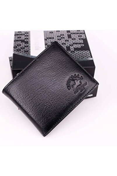 Westpolo Hakiki Deri Siyah Erkek Cüzdan