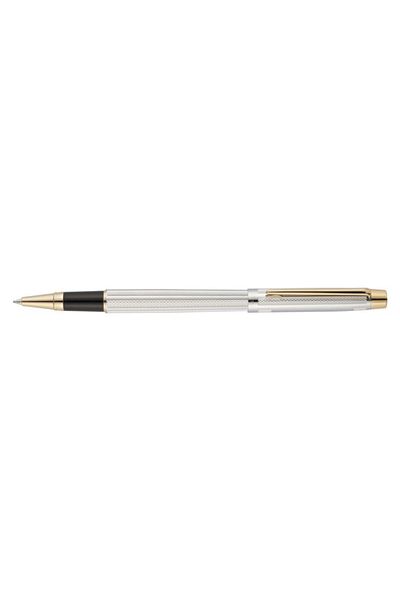 Scrikss White Chrome Venus Rollerball Pen with Fish Back Pattern 722w