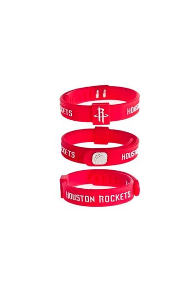 PurpleJam هيوستن روكتس سوار كرة السلة الأحمر قابل للتعديل