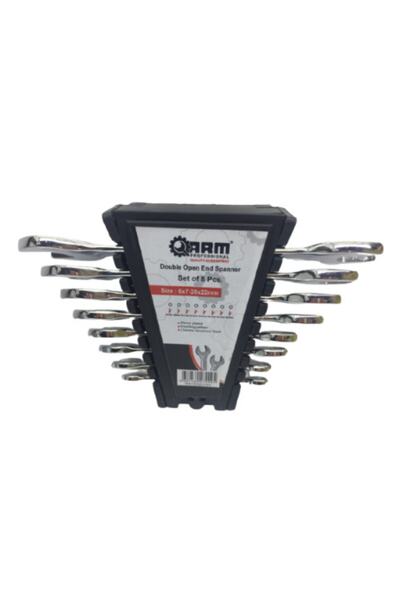 Arm Iki Ağzı Açık Anahtar Takımı Seti 8 Parça 6x7-20x22mm
