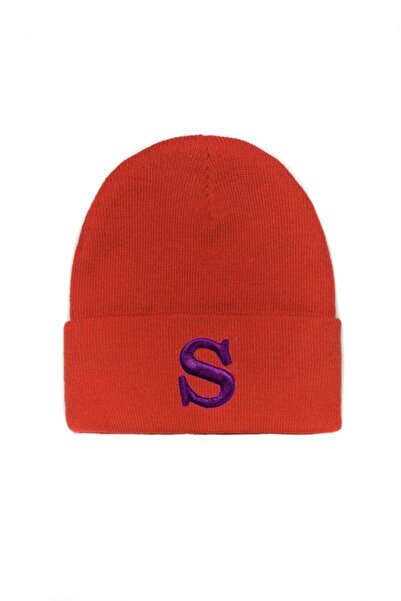 ŞapkaMania Beretă de lux cu două straturi brodate violet S