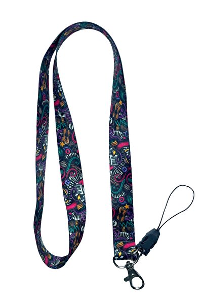 StormiStoretr Frânghie pentru gât și curea pentru telefon cu model de instrum...