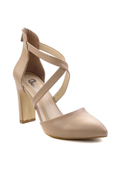 Bambi Nude Kadın Klasik Topuklu Ayakkabı K01926031409