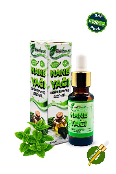 TARİHİ YAPRAKLI 20 ML % 100 Saf Nane Yaprağı Uçucu Yağı 20 Ml